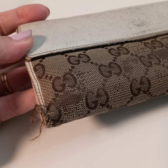 Gucci Long Wallet GG Canvas Beige White - Picture 6 of 16